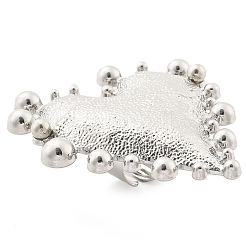 Открытые манжеты из сплава в форме сердца RJEW-A057-01P