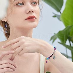 477шт набор бусин от сглаза для самостоятельного изготовления украшений DIY-NB0006-17