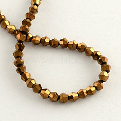 Гальванические стеклянные бусины&nbsp;EGLA-R094-4mm-04