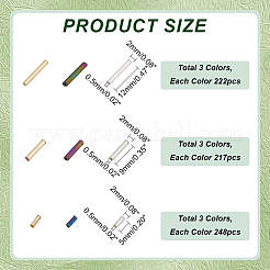 2061 шт. 9 вида стеклянных бусин SEED-PH0002-06