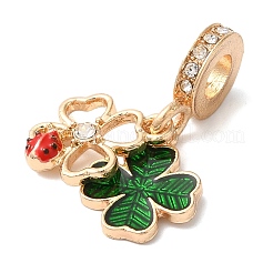 Подвеска из сплава с кристаллами и стразами в европейском стиле PALLOY-S189-26G