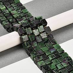 Натуральный рубин в цоизита бусин пряди G-G053-B01-01