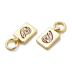 Латунь эмаль подвески&nbsp;KK-P338-09G-01