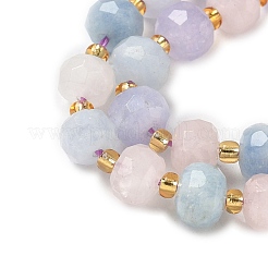 Нити бусин из натурального лавандового аметиста G-G271-D01-6x8mm