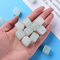 Окрашенные акриловые бусины  MACR-S374-11C-04