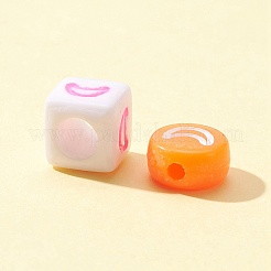 511шт 10 стиля прозрачные и непрозрачные разноцветные акриловые бусины&nbsp;MACR-FS0001-34