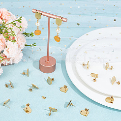 20 пара сережек-гвоздиков из нержавеющей стали 304&nbsp;STAS-UN0047-68