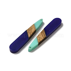 Подвески из непрозрачной смолы и ореха&nbsp;RESI-D060-A-04