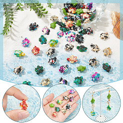 108шт 9 цвета синтетические бирюзовые бусины G-NB0005-43