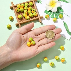 30 шт. 2-х цветные бусины из фарфора Famille Rose&nbsp;PORC-CJ0001-16