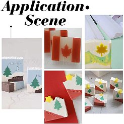 Пищевая силиконовая форма для торта в виде кленового листа DIY-WH0177-63