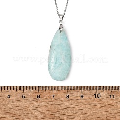 Anhänger in Tropfenform aus natürlichem Hemimorphit&nbsp;NJEW-JN06208-02