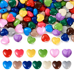 130 pz 13 colori perline acriliche opache&nbsp;OACR-TA0001-37