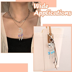 10 шт. 5-х цветный сплав в тибетском стиле с большими подвесками из смешанной каменной крошки&nbsp;PALLOY-CJ00159