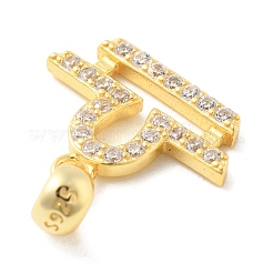 925 подвеска из стерлингового серебра с прозрачным микропаве и цирконием&nbsp;LS-STER-Z012-06G-12