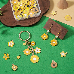 Colgantes de esmalte de aleación 36pcs 18 estilos&nbsp;ENAM-TA0004-07
