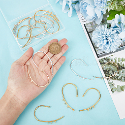 18 шт. 3 цвета железная фурнитура для ушей EJEW-UN0002-31