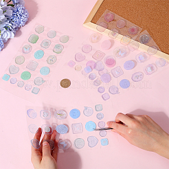 4 лист 4-х цветных наклеек из эпоксидной смолы STIC-CP0001-13