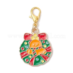 Рождественские украшения из сплава эмали HJEW-JM03649