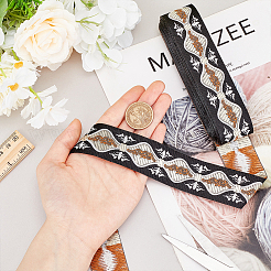 Жаккардовая полиэстеровая лента длиной 7 м. OCOR-WH0088-86