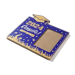 Выпускная тема из дерева с акриловой прямоугольной рамкой для фотографий AJEW-D069-01A