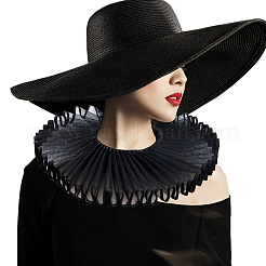 Съемный женский фальшивый воротник из марли&nbsp;AJEW-WH20042-91G