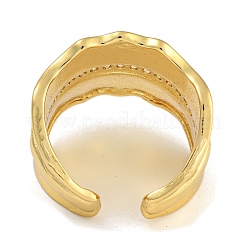 Латунные микро проложить манжеты кольца кубического циркония RJEW-P127-05G