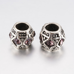 Тибетский сплав rhinestone европейский бисер PALLOY-F200-05