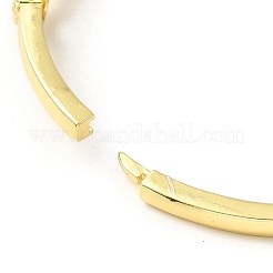 Прямоугольный и пончик красочный кубический цирконий шарнирный браслет&nbsp;BJEW-G659-02G