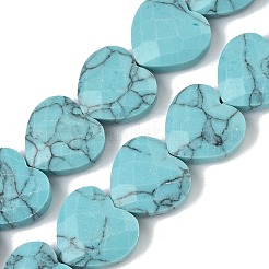 Синтетических нитей бирюзовые бусы&nbsp;G-A309-A16-01