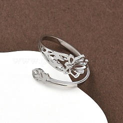 Кольца-манжеты из нержавеющей стали 304 для женщин&nbsp;RJEW-F195-01P