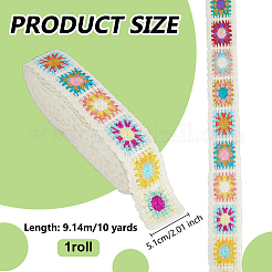 Ruban de polyester de style ethnique de 10 mètre&nbsp;OCOR-WH0101-210A