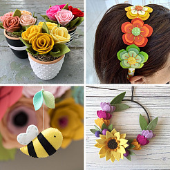 9шт. 3-х цветный нетканый материал&nbsp;DIY-TA0013-68