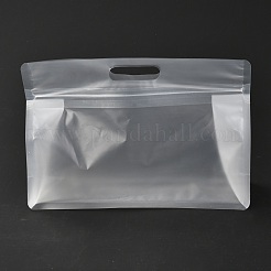 プラスチック製のジッパー付き袋  プラスチック製のスタンドアップポーチ  再封可能なバッグ  窓付き  透明  17x24x0.05cm&nbsp;OPP-L003-01A