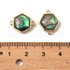 Подвески-шестигранники из натуральной ракушки пауа&nbsp;KK-G538-46G