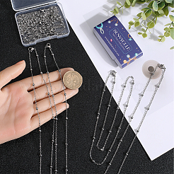 12 Stück Halsketten-Set mit Satellitenkette aus 304 Edelstahl&nbsp;NJEW-SC0001-14A
