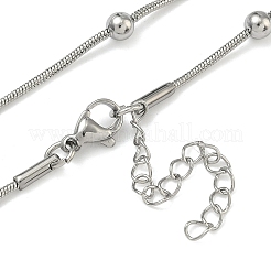201 collane a catena a serpente in acciaio inossidabile&nbsp;NJEW-R266-04P-1