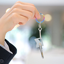 8 шт. 4 стиля разъемных брелоков из титанового сплава FIND-WR0010-05B