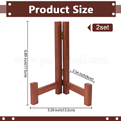 Складной деревянный держатель для чайных блоков&nbsp;ODIS-WH0086-179