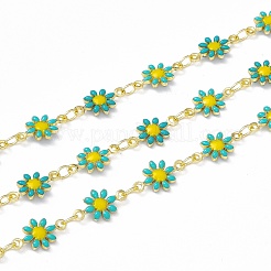 Catene a maglie di fiori di margherita eanmel fatti a mano&nbsp;CHC-F015-05G-03