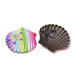 Pendentifs en fer imprimé aux couleurs de l'arc-en-ciel&nbsp;RN-CBA3547-01A