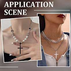 8 шт. подвески из нержавеющей стали 304 двух цветов STAS-SC0009-39