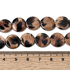 Нити из натуральных пресноводных ракушек с принтом&nbsp;SHEL-A006-08