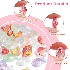 100шт ручной работы бусины лэмпворк&nbsp;LAMP-CJ0001-76