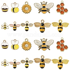 30шт 10 стиля подвески из сплава с эмалью&nbsp;ENAM-YW0005-91