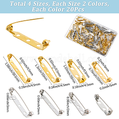 160 шт. 8 стиля железной фурнитуры для броши&nbsp;IFIN-SP0001-30