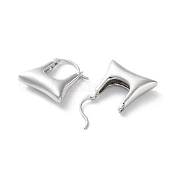 Латунные серьги обруча&nbsp;EJEW-S241-21P