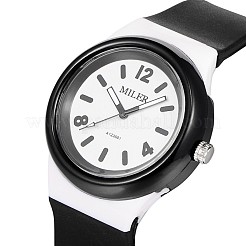 Детские кварцевые наручные часы из нержавеющей стали 304 силикона WACH-N016-07