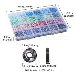 3960шт 24 стилей ручной работы из полимерной глины CLAY-YW0001-77