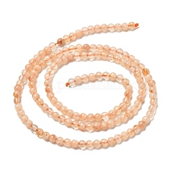 Природный цитрин бисер нитей G-RM241221-B5